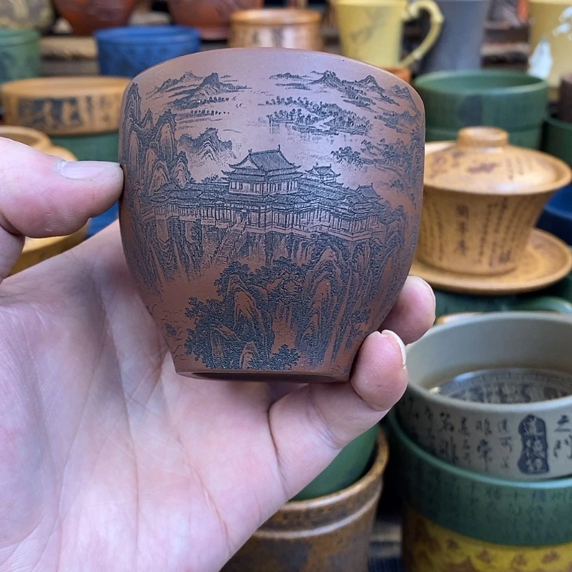 【闪购商品】紫砂杯子宜兴全手工紫砂杯