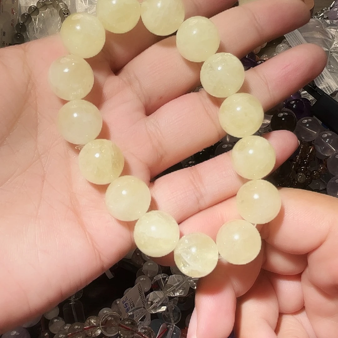 水晶手链未镶嵌黄水晶14毫米