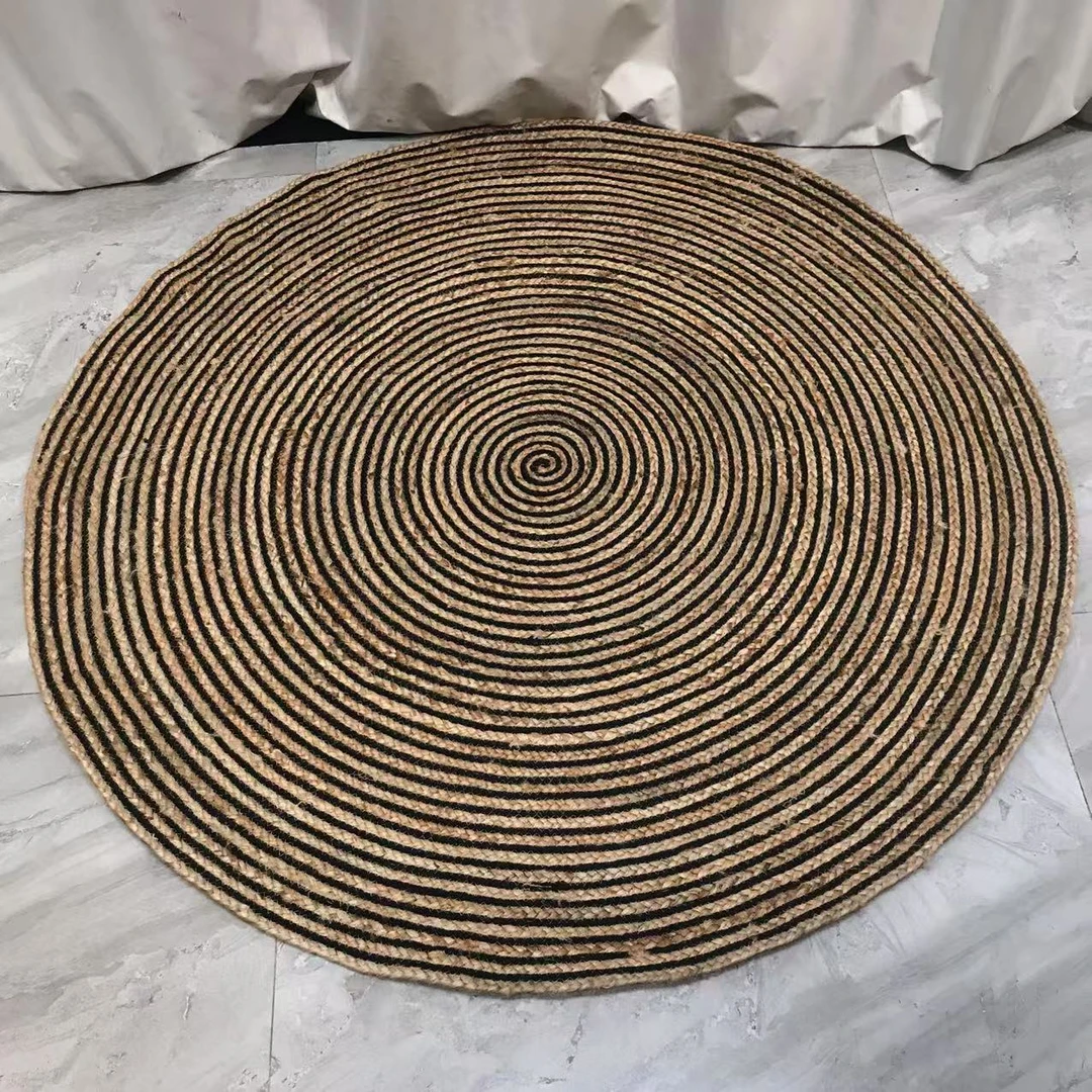 BORCH/博瑞奇全麻黄毯圆形地毯120cm（09103）