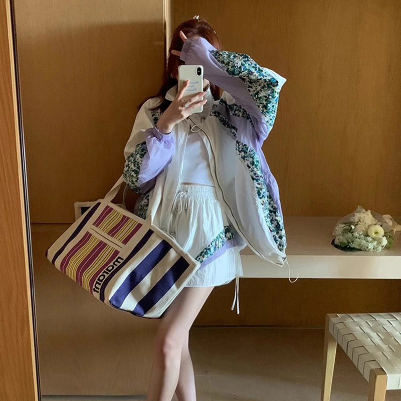 休闲套装-时尚潮流拼接短裤QD231007-B