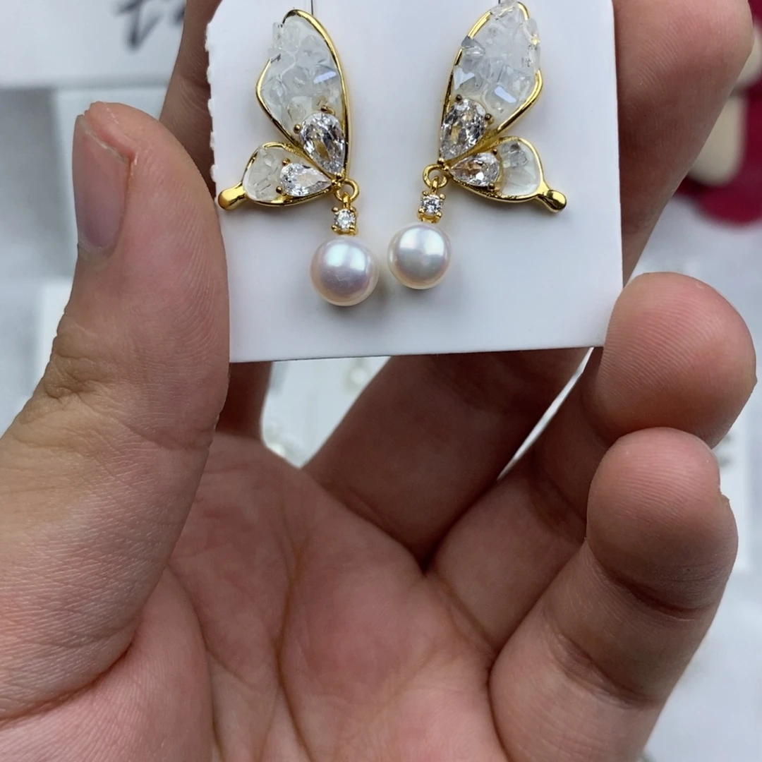 未镶嵌耳饰淡水珍珠