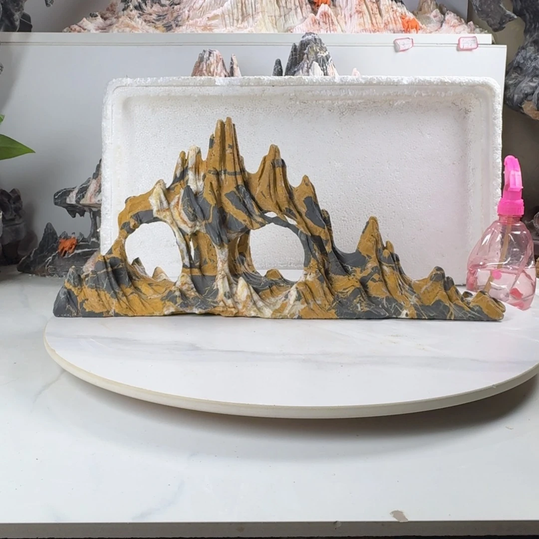 牢***记山峰摆件鱼缸造景
