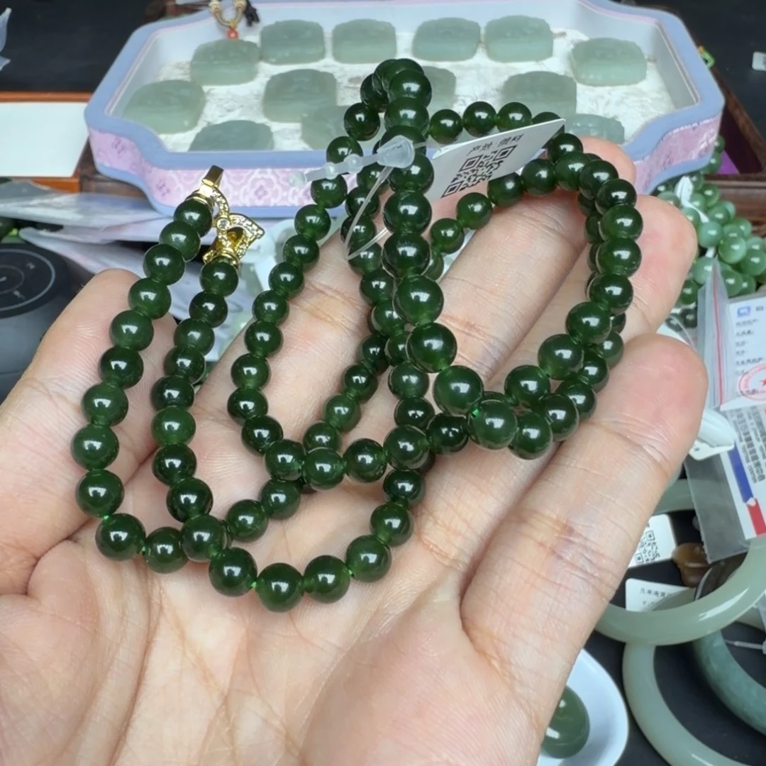 和田玉未镶嵌手链