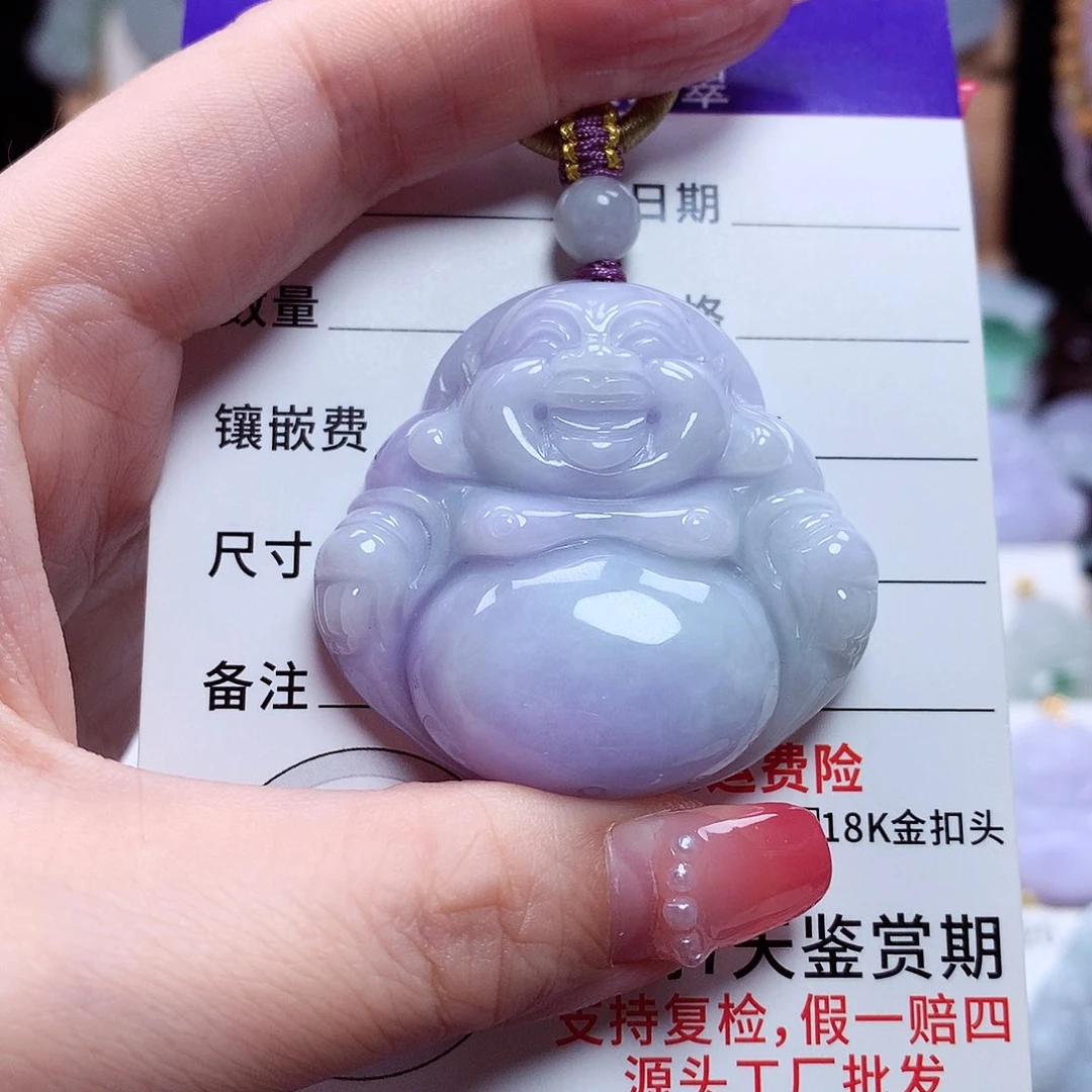 翡翠未镶嵌颈饰一****)佛公