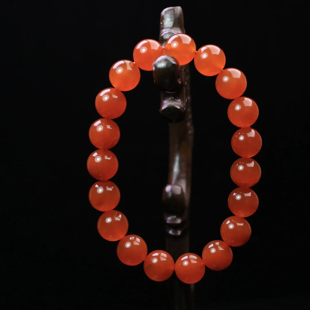 保山南红河湾原矿无胶10+手串