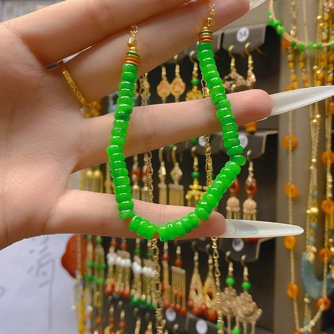 翡翠合金耳饰翡翠