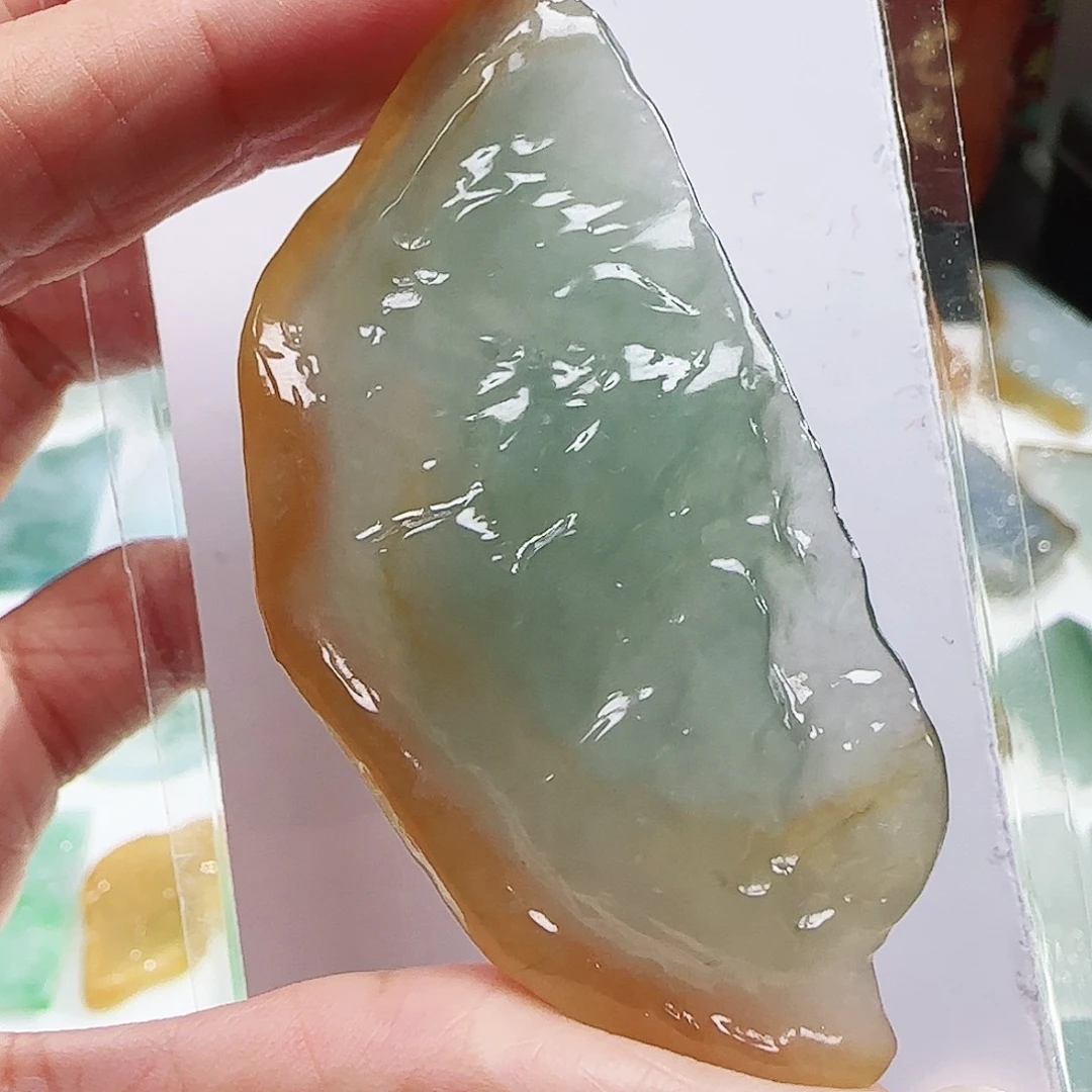 定制翡翠未镶嵌缅甸翡翠挂件
