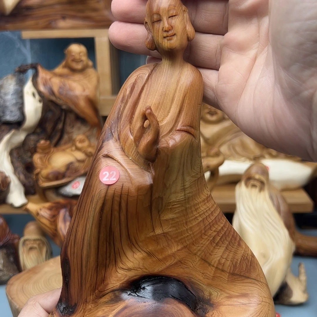 木@**?柏木摆件手把件