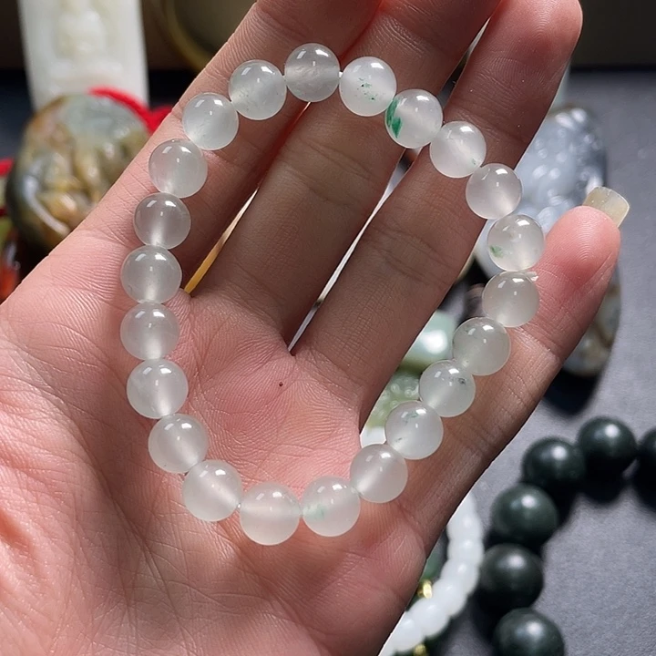 钠长石玉合金手链