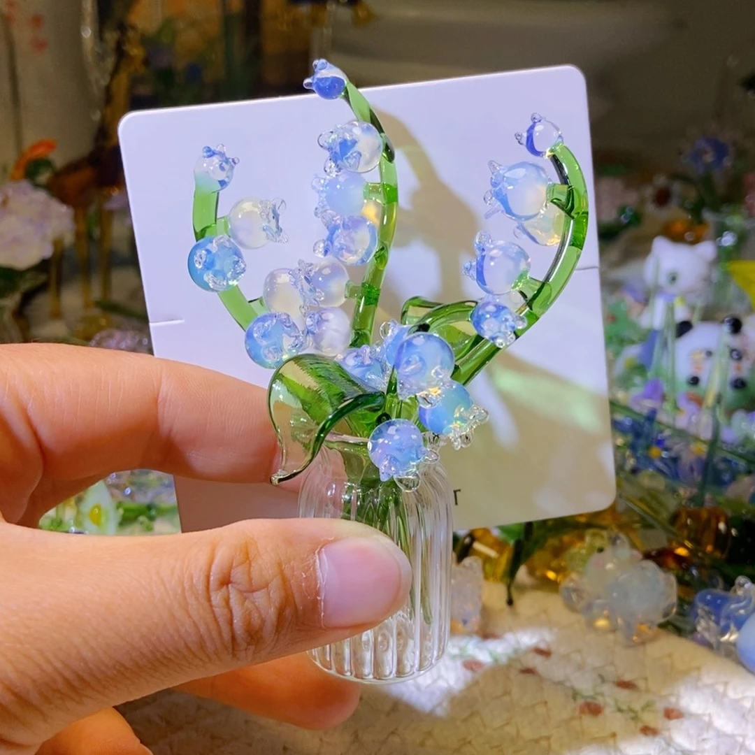 琉璃手工艺品铃兰花