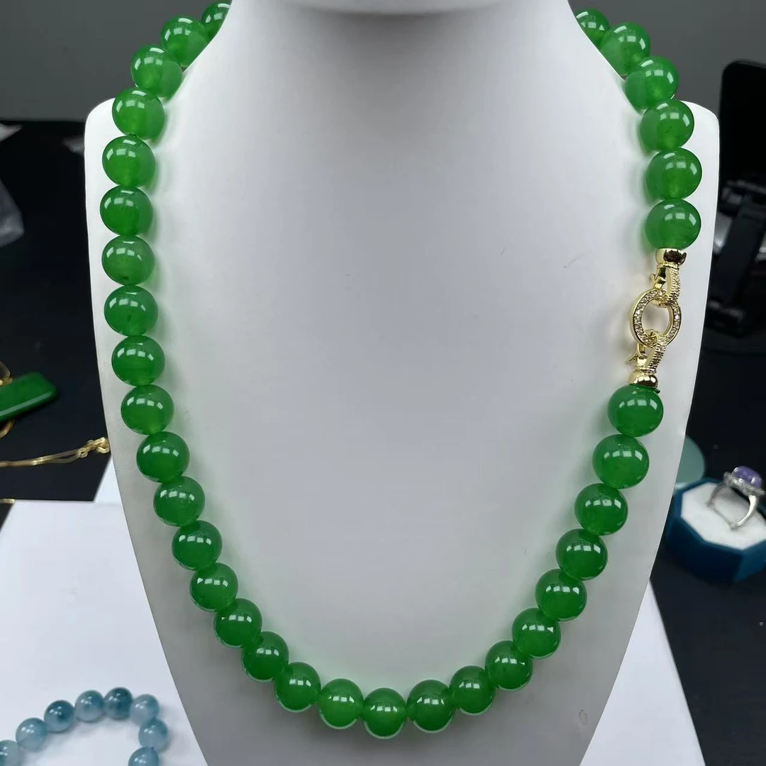 A115绿12mm项链时尚百搭男女款多样发货其一