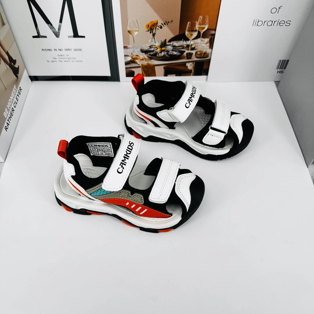 6201~儿童夏季时尚透气软底舒适运动机能包头防滑大底凉鞋