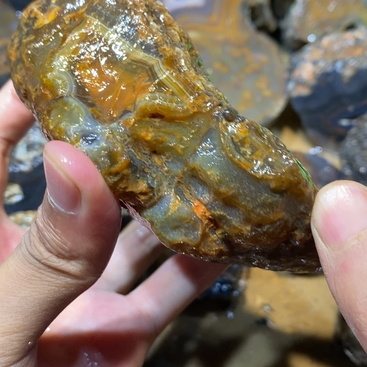 未镶嵌玛瑙/玉髓珠宝半成品