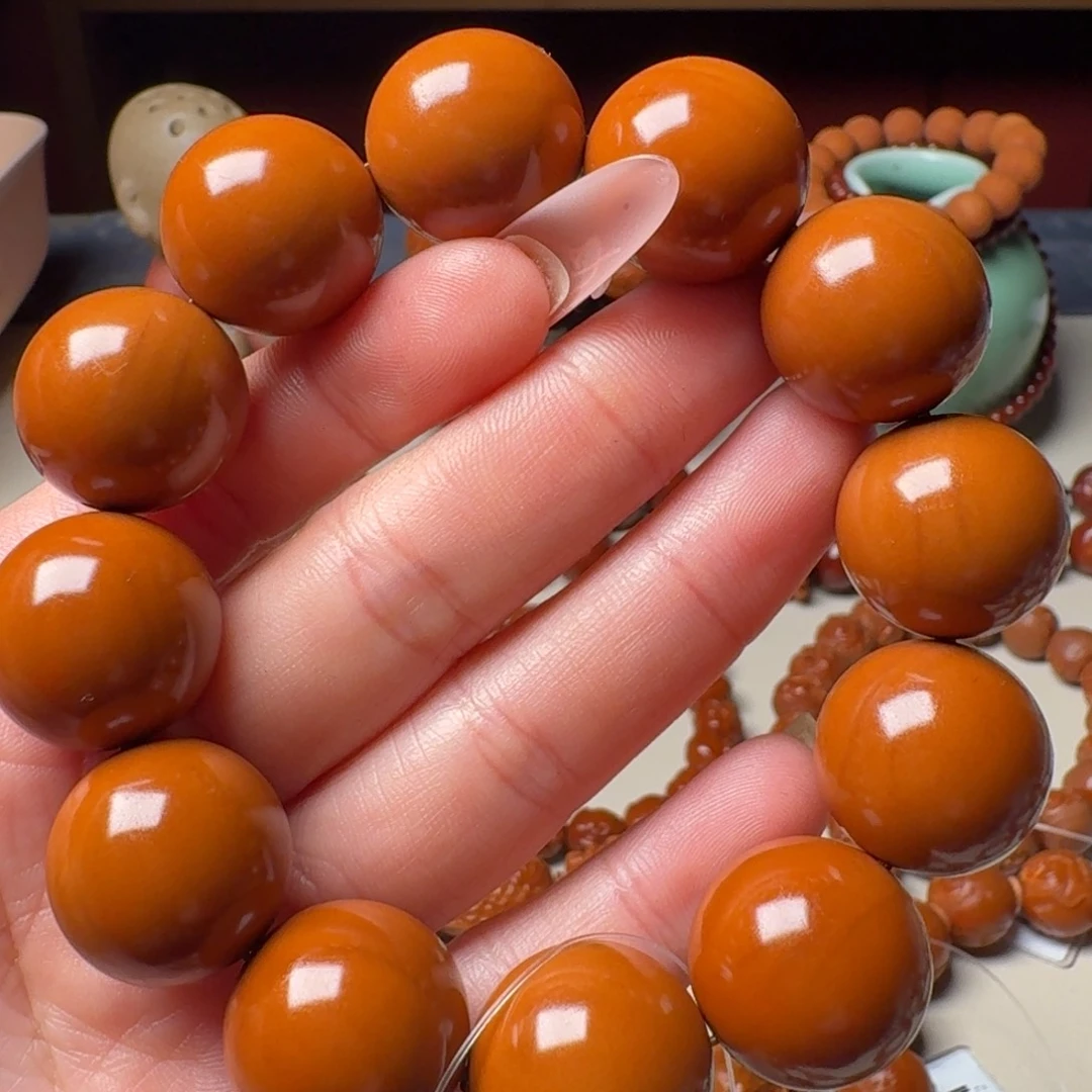 橄榄核手串/手链M****n正圆光珠