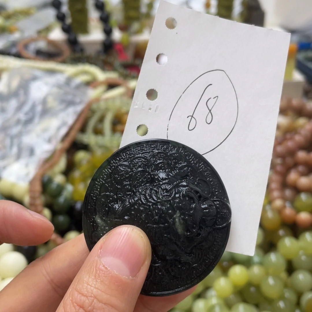 蛇纹石玉手链合金