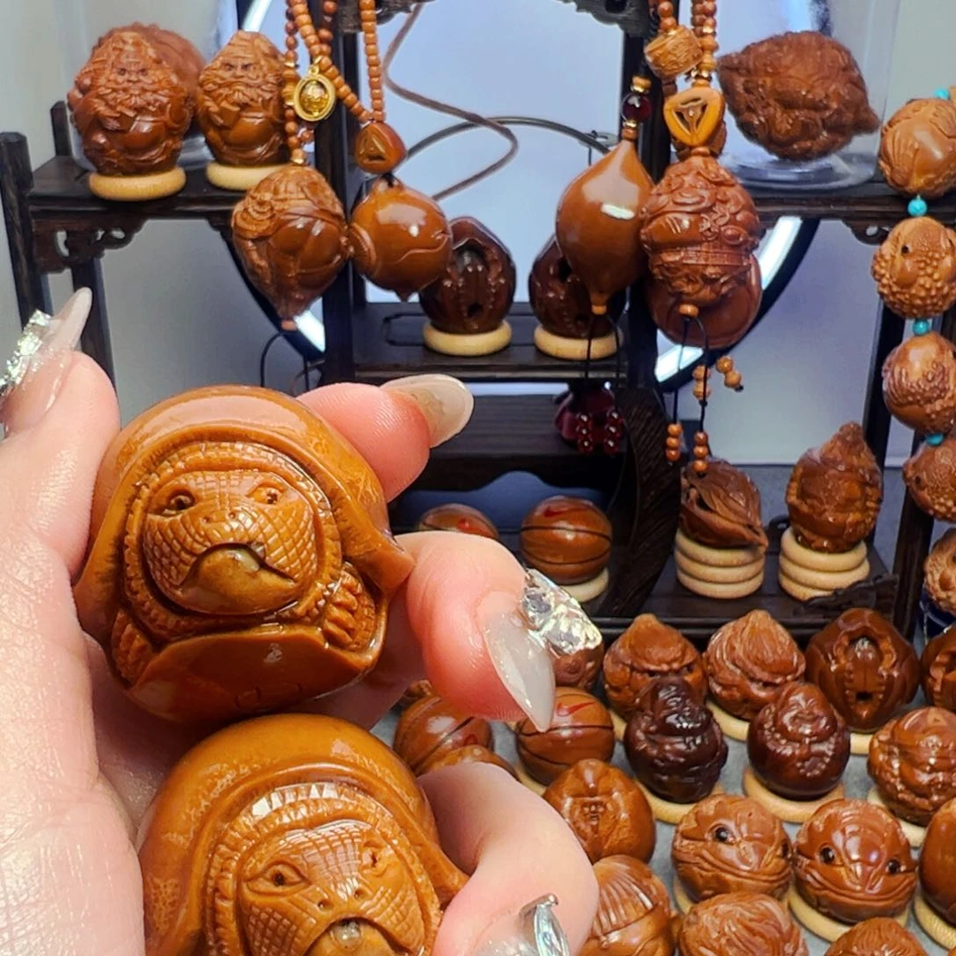 橄榄核手串/手链乘**车金钱龟