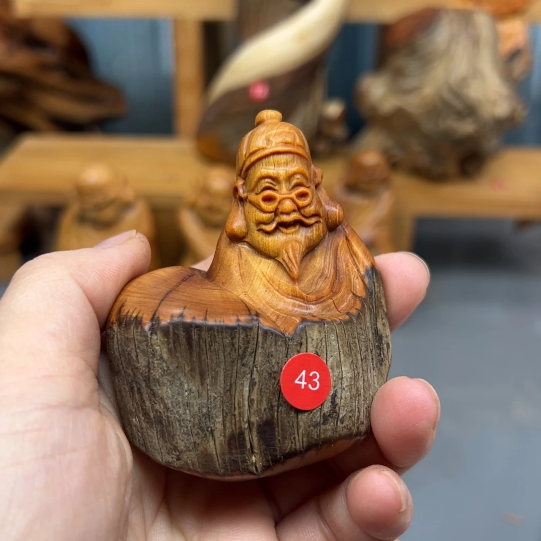 用***9木崖柏木摆件手把件，