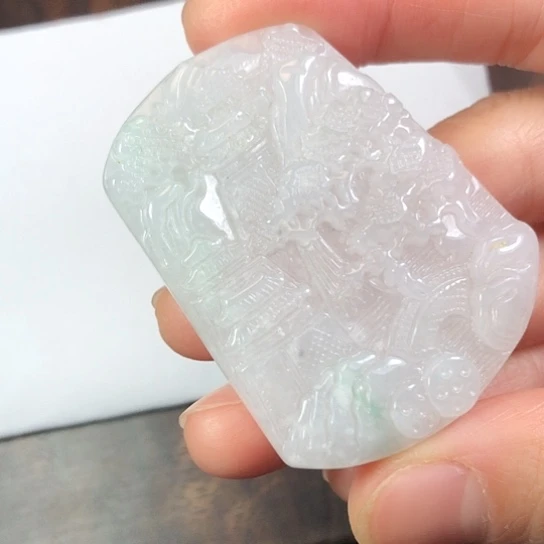 翡翠未镶嵌颈饰缅甸A货，每天下午1点半开播55