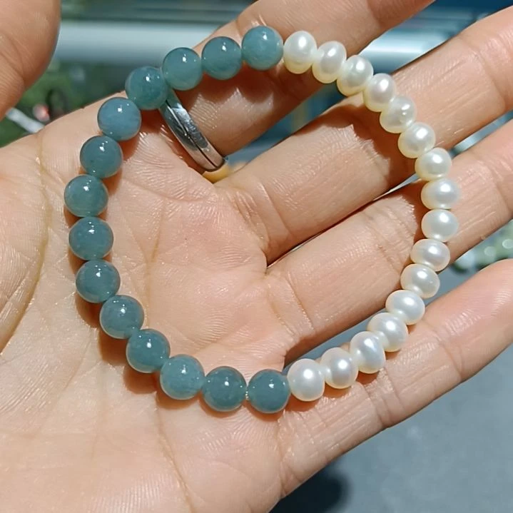 翡翠手链未镶嵌手串