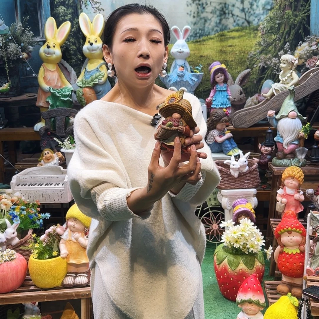 花园摆件红红火火