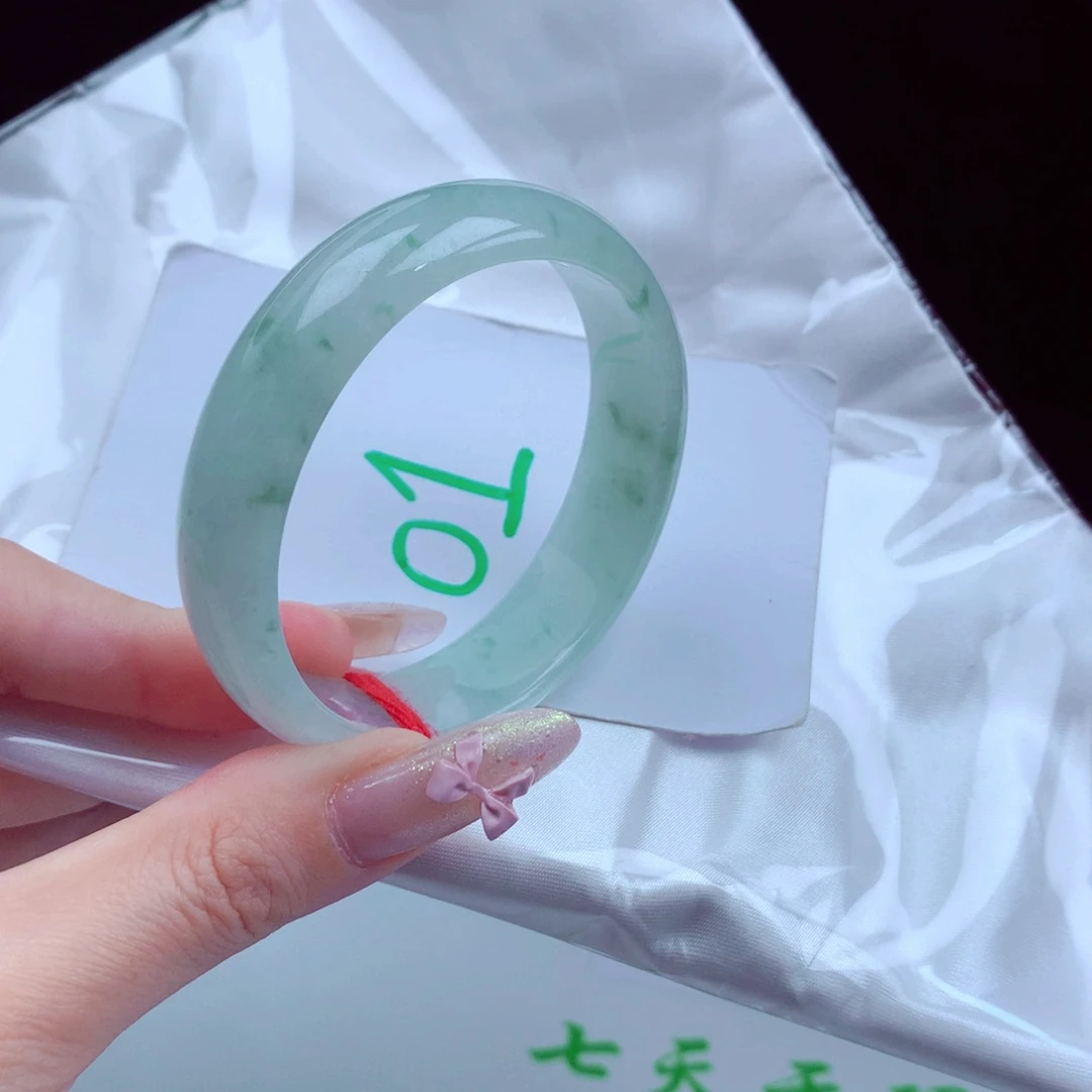 未镶嵌手镯翡翠天然缅甸翡翠A货手镯 轮胎贵妃 01号