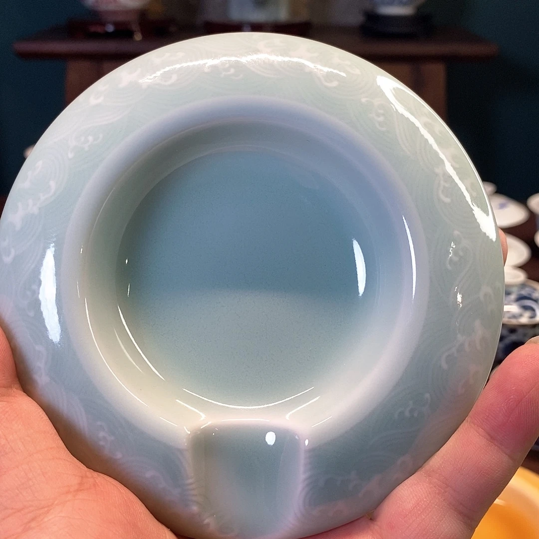 柴窑梅子青雪茄缸