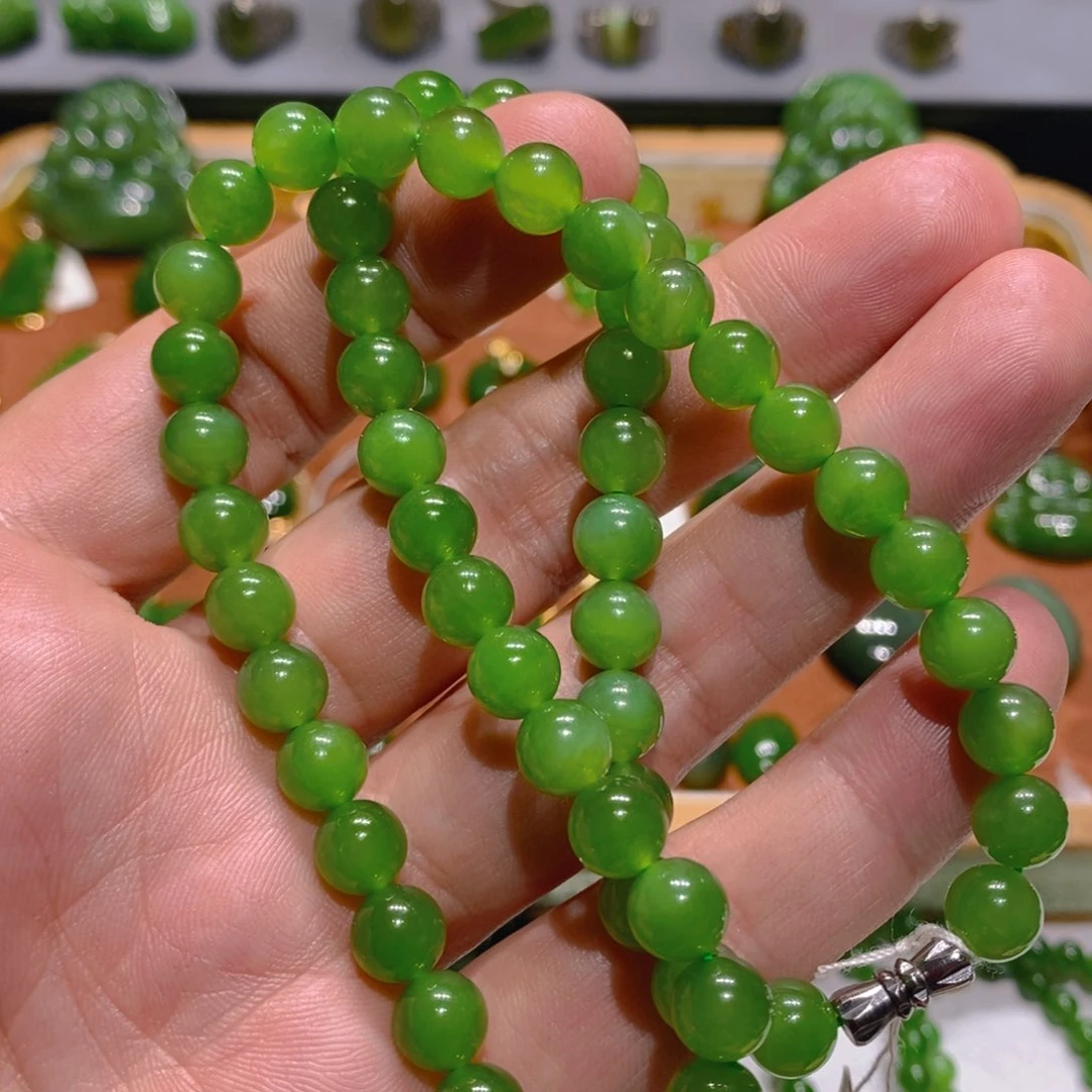 和田玉（碧玉）未镶嵌颈饰净*