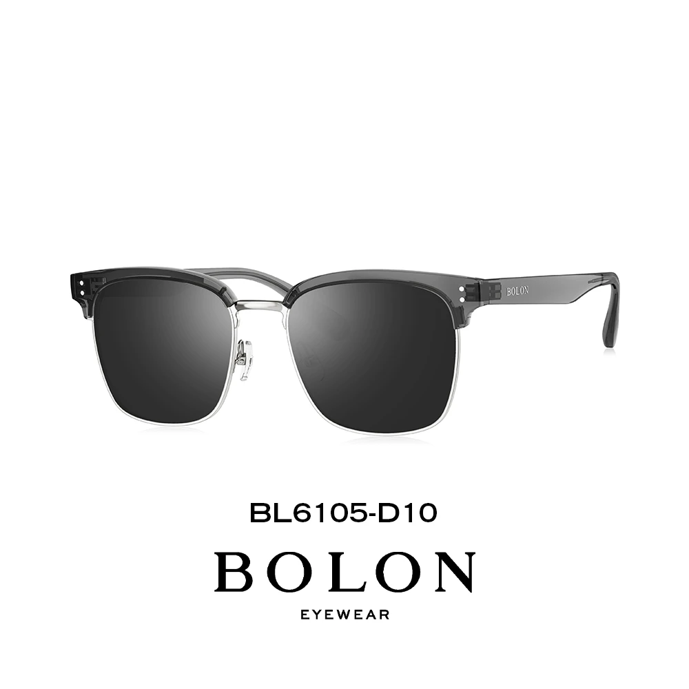 BOLON暴龙眼镜个性潮流偏光太阳镜商务半框墨镜BL6105&BL6113