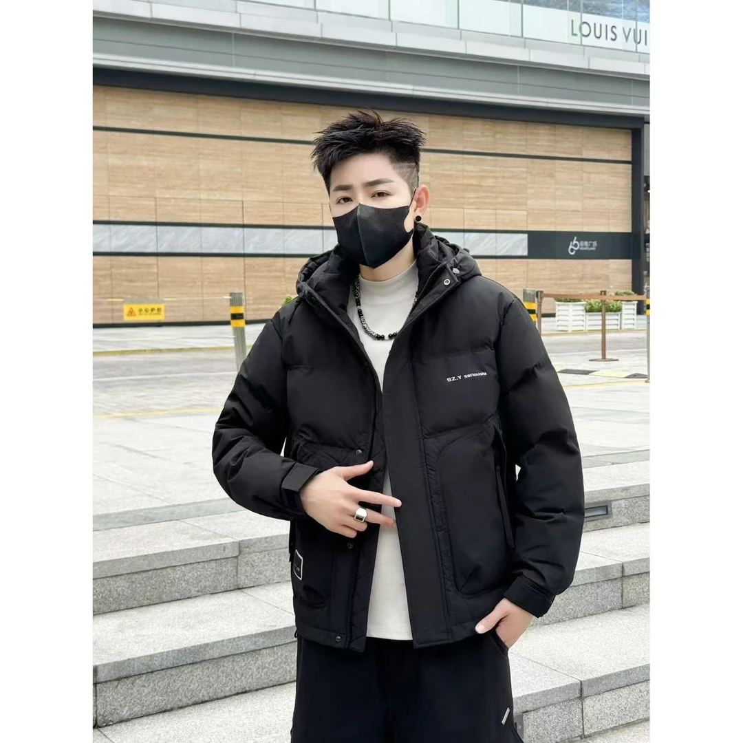 JF【冬季新品】冬季新款保暖加厚休闲连帽潮流外套-699