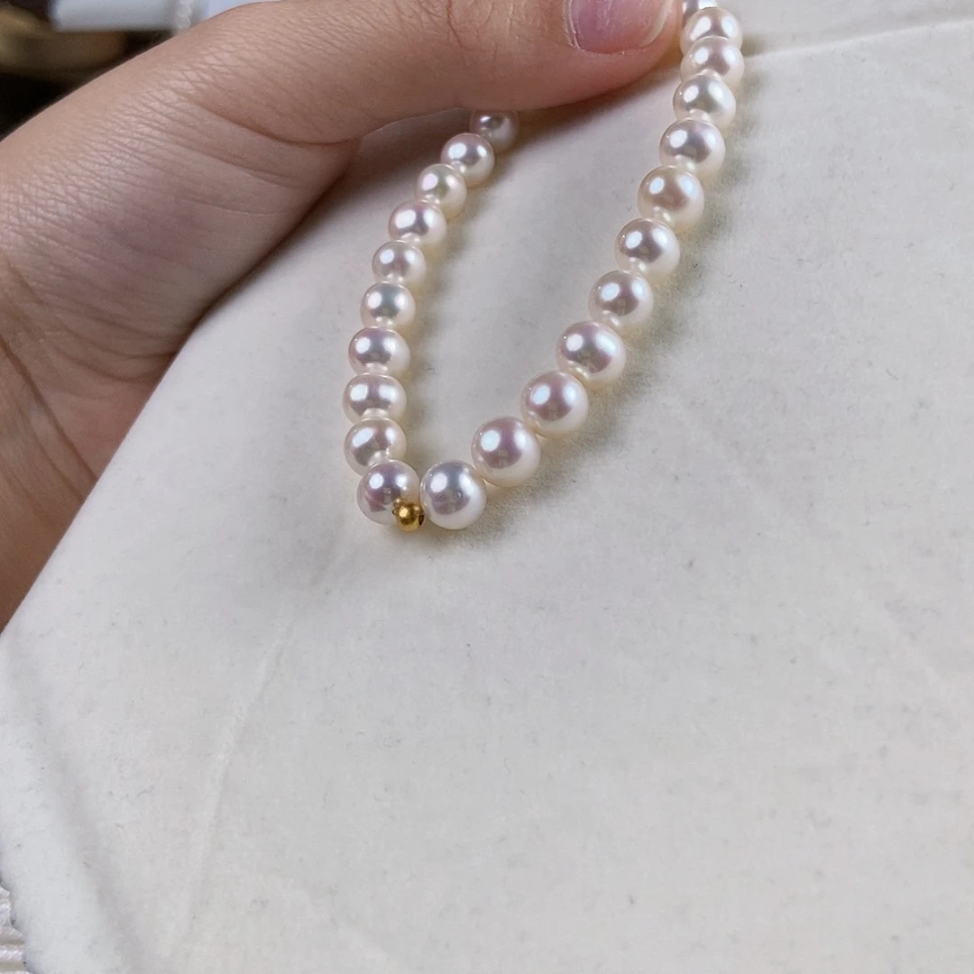 淡水珍珠手绳银S925镶嵌