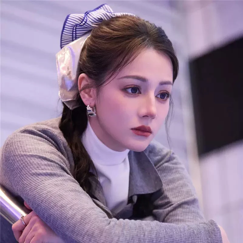 开始推理吧迪丽热巴同款叠戴发圈高级感森系风车发绳气质绝美头饰
