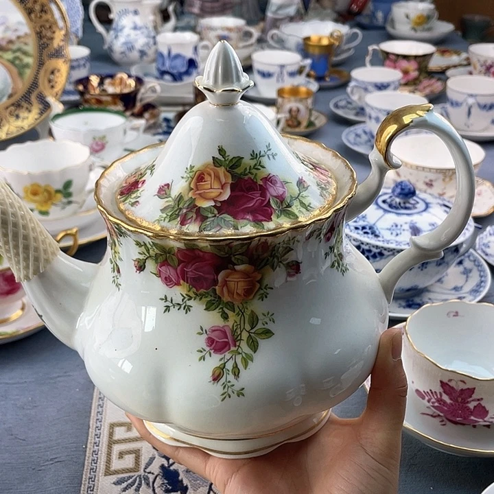 中古欧瓷瓷器小房子