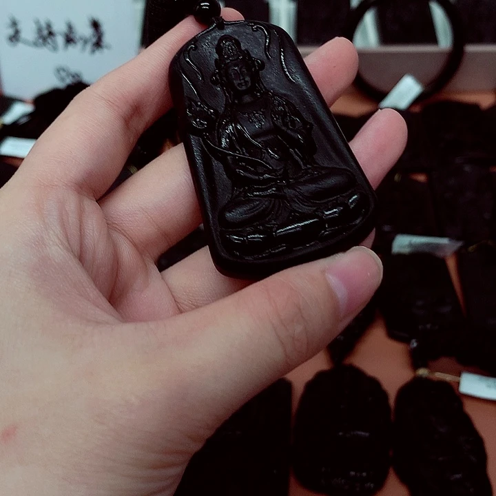 天然缅料a货钢琴黑特色题材挂件