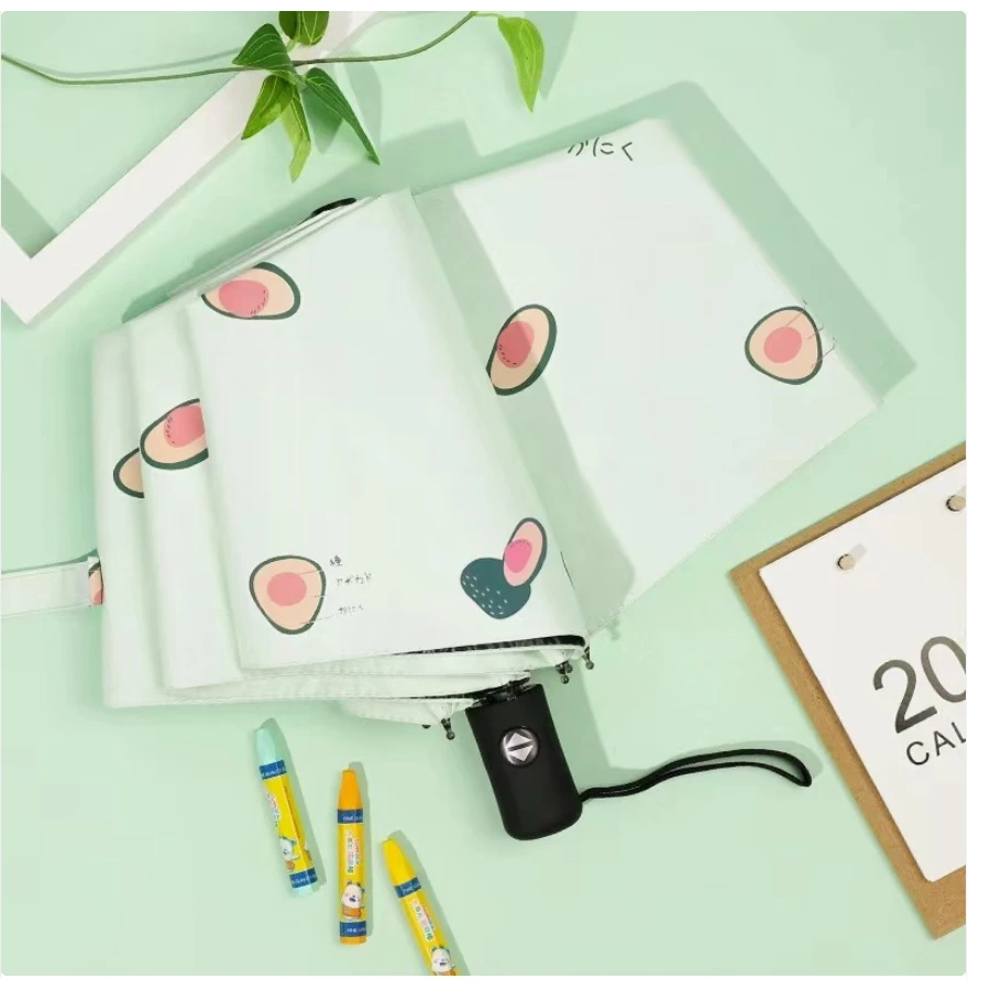 全自动太阳伞折叠耐用大号防晒晴雨两用学生黑胶防紫外线雨伞加固