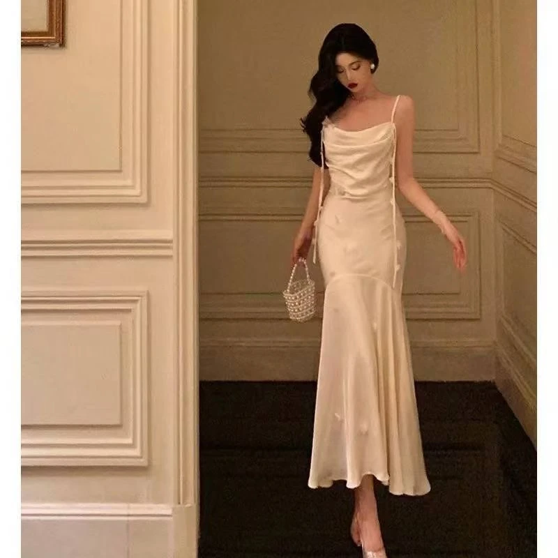 603-658编码修身气质小众设计感连衣裙