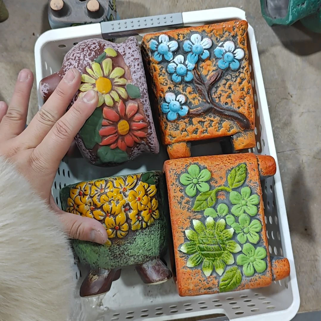 陶吸水透气的白陶花盆凑满12发货