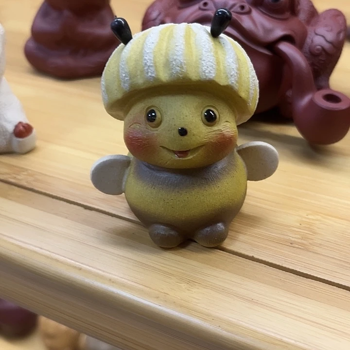 茶宠紫砂紫砂小蜜蜂茶宠摆件