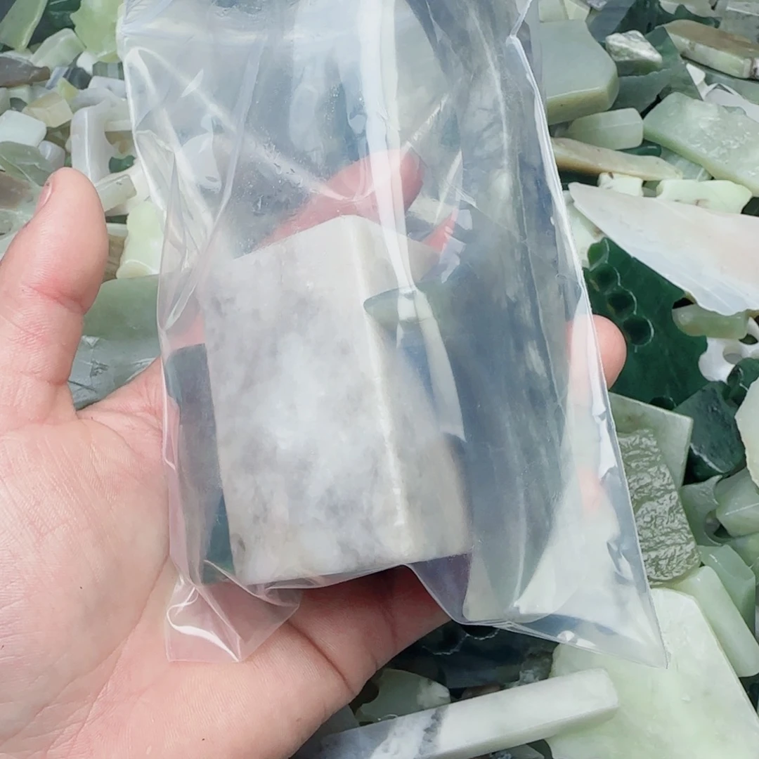 和田玉珠宝半成品未镶嵌小****^