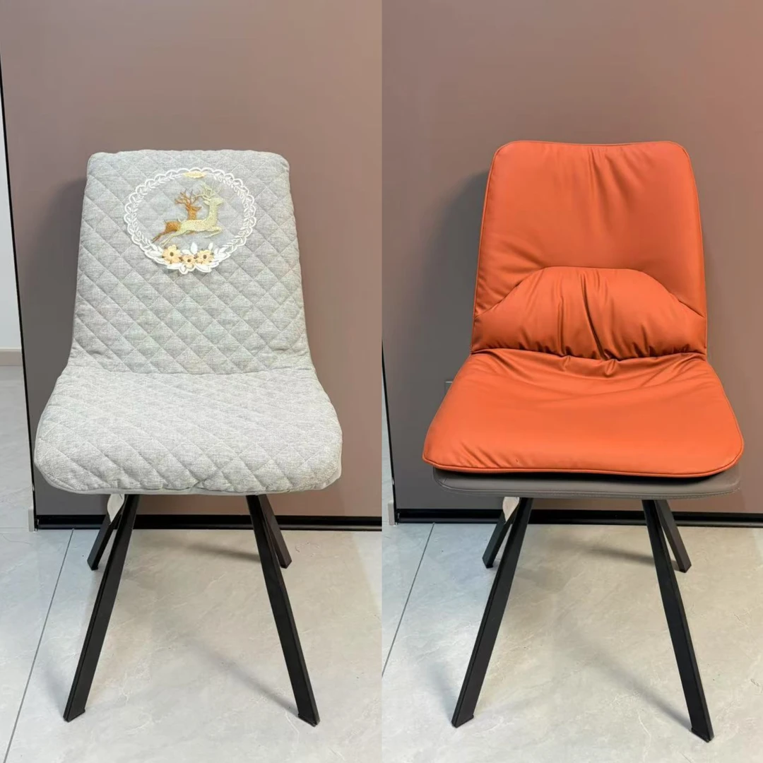 新款北欧意式弧形椅子套罩全包防滑家用四季通用餐椅套坐垫轻奢