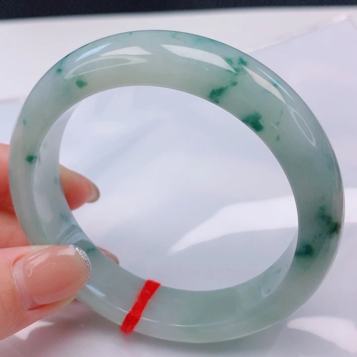 翡翠未镶嵌手镯59圈口