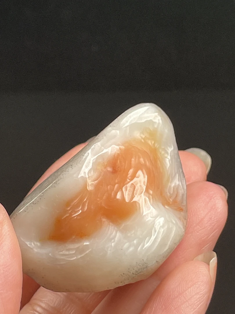 寿山石乌鸦皮原石眼睛石糖心彩玉包浆浑厚