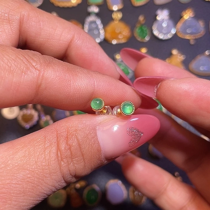 翡翠银S925镶嵌颈饰