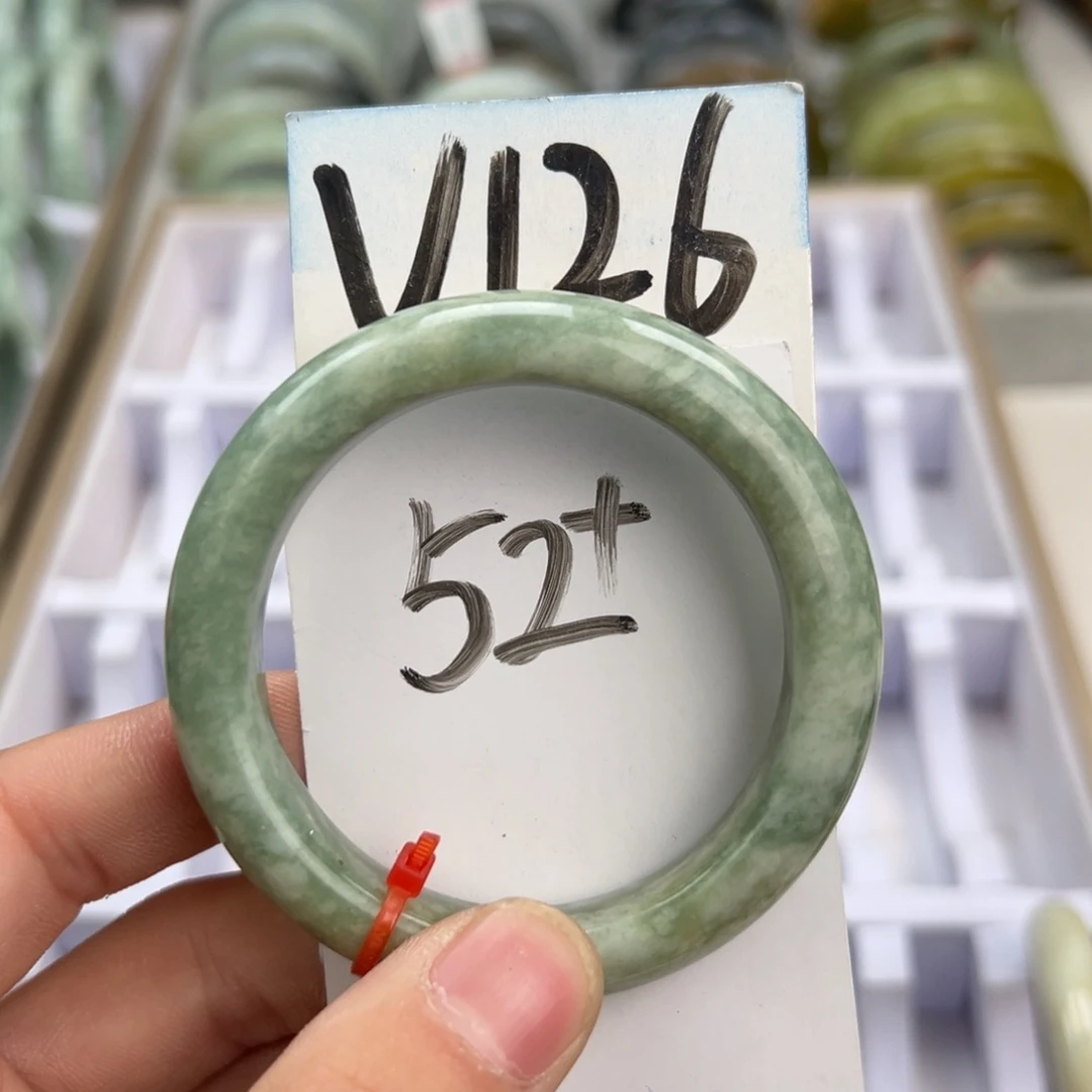 岫玉手镯未镶嵌天然岫玉