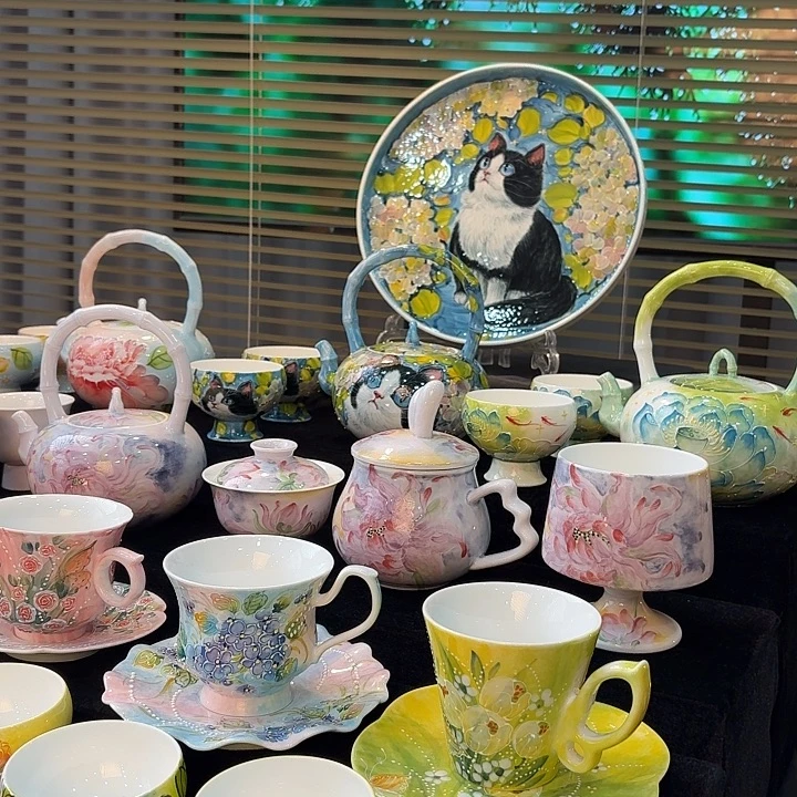 杯景德镇釉下五彩手绘