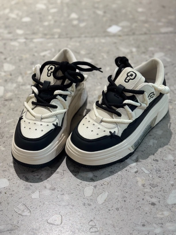 新品厚底熊猫鞋时尚百搭女鞋休闲鞋28-3539