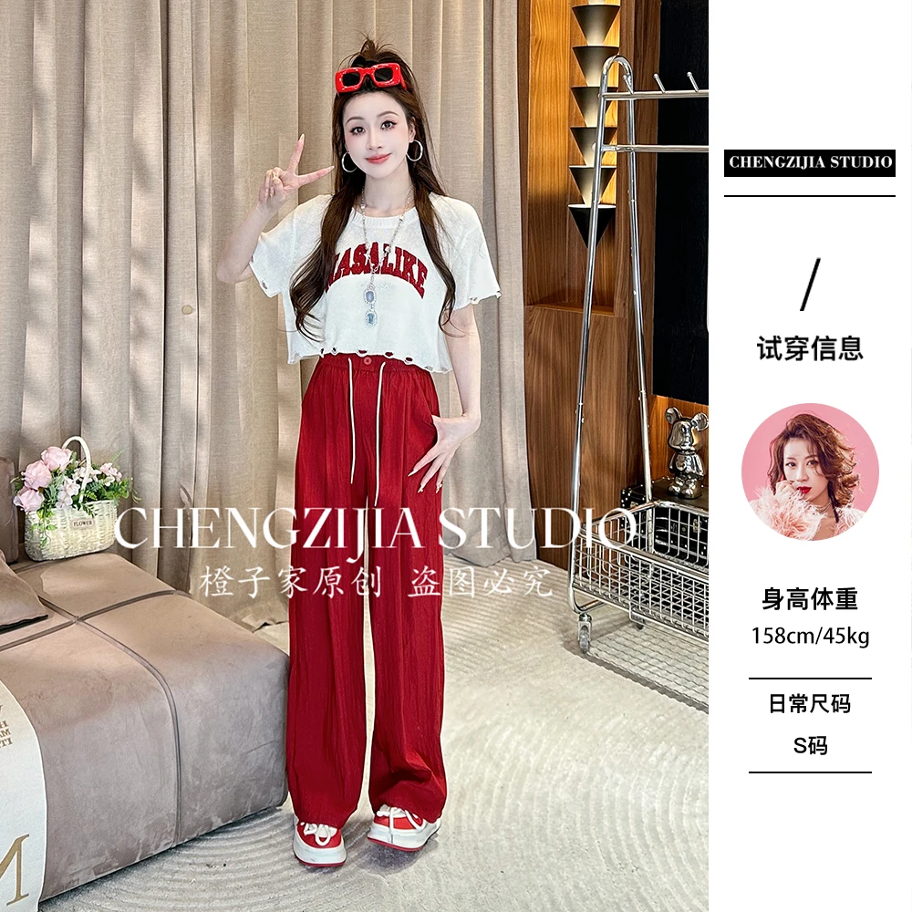 【裴诗婷】橙子·studio 【韩国女团】 TX0455字母短袖圆领休闲T恤08