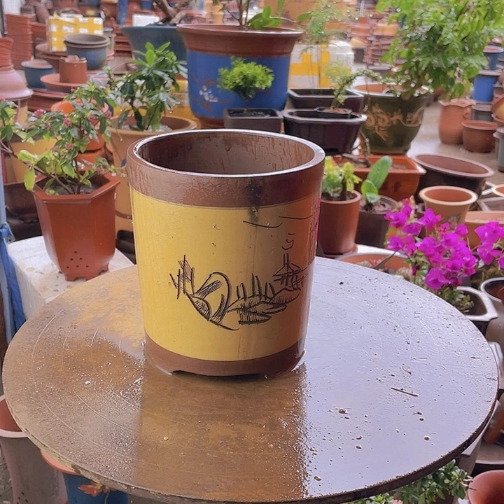 紫砂宜兴紫砂花盆316