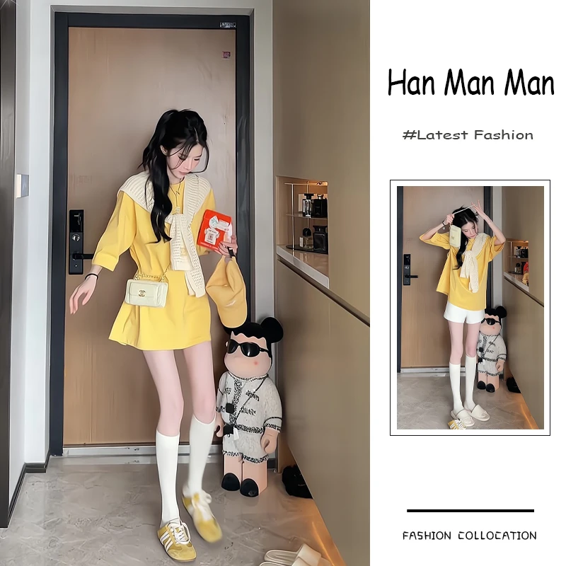 春季流行穿搭一整套新款2025韩系高级感欧若风上衣披肩短裤三件套