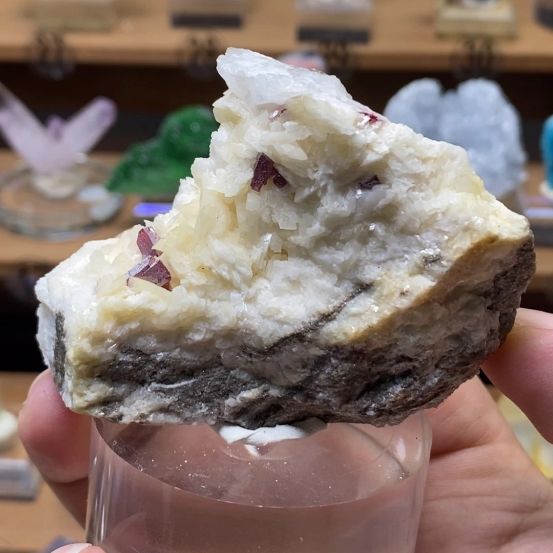 石材辰砂，湖南，晶篁矿晶