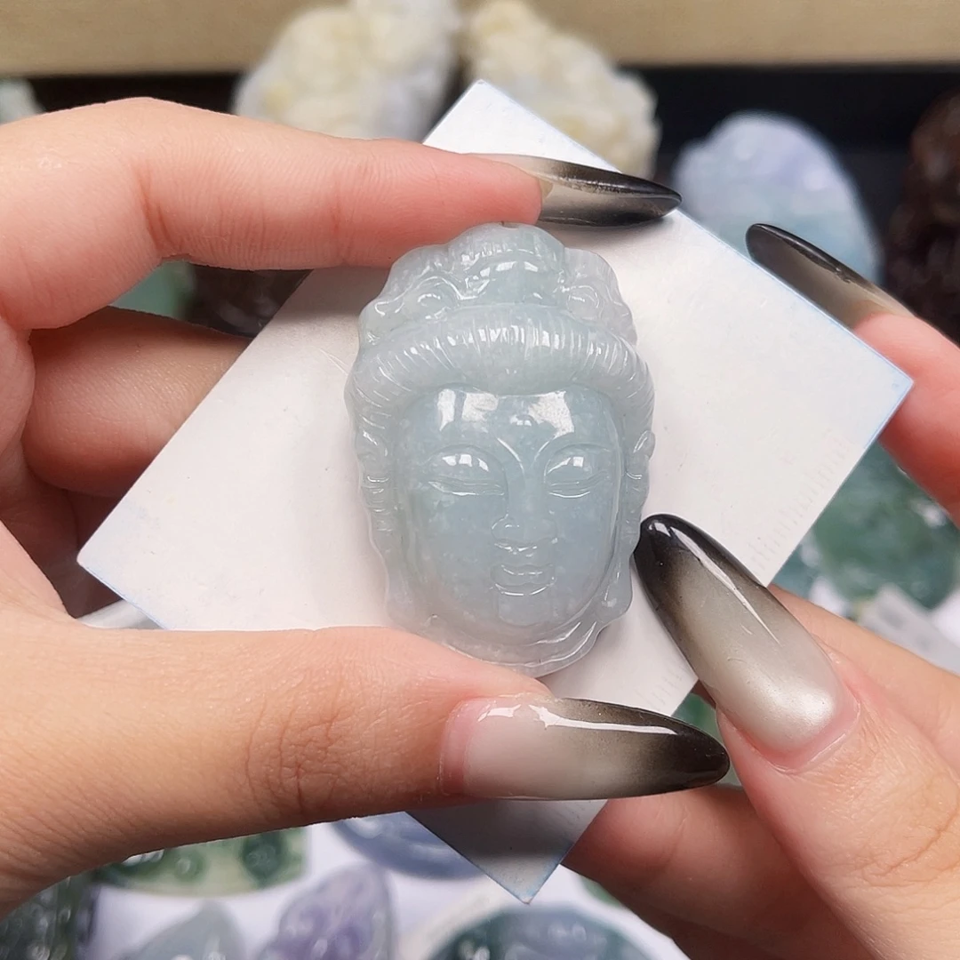 翡翠未镶嵌颈饰天然